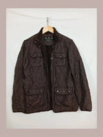 barbour marrón acolchada talla 40