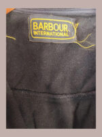 Barbour internacional, negra chaqueta Talla 42