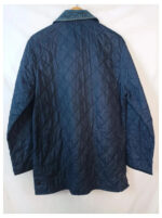 Barbour acolchada azul cuello de pana talla L modelo liddesdale