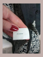 gabardina negra gap talla M