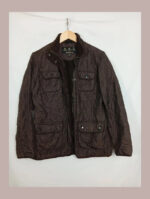 barbour marrón acolchada talla 40