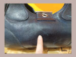 Bolso de piel Prada, azul.