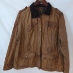 Barbour marrón cuello pana talla 48