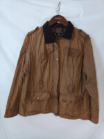 Barbour marrón cuello pana talla 48