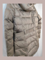 Chaqueta Barbour mujer, beige/marron con capucha de pelo Talla 40
