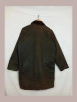 barbour de cera marrón solway zipper 91cm/36in talla s