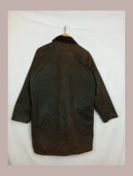 barbour de cera marrón solway zipper 91cm/36in talla s