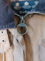Barbour marrón cuello pana talla 48