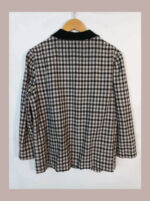 Chaqueta cuadros blanco y negro Luisa Spagnoli talla xl
