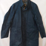 Barbour chaqueta classic tartan azul oscuro Modelo botón Byron talla XL