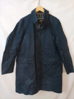 Barbour chaqueta classic tartan azul oscuro Modelo botón Byron talla XL