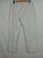 pantalón penny black blanco talla 40 capri vintage y2k 00s tobillero