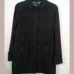 gabardina negra gap talla M