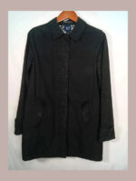 gabardina negra gap talla M