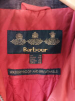 Barbour chaqueta roja talla 46 Metallic amelia