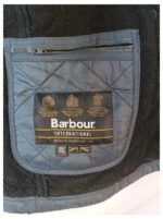 Barbour international azul con forro negro acolchada talla XXL Modelo ariel polarquilt