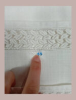 blusa blanca de lino talla 38 vintage