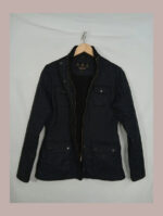 cazadora Barbour negra acolchada talla 38