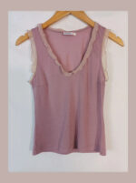 Camiseta de tirantes rosa Max&Co talla S lencera