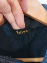 Barbour International azul oscuro acolchada con forro talla XL