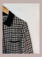 Chaqueta cuadros blanco y negro Luisa Spagnoli talla xl
