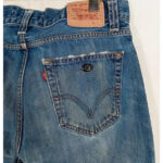 levis azul 506 w36 l34 talla 46 pantalones vaqueros distressed
