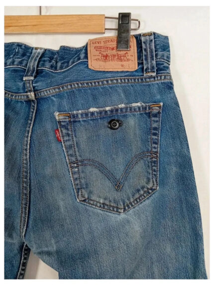 levis azul 506 w36 l34 talla 46 pantalones vaqueros distressed