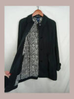 gabardina negra gap talla M