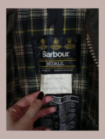 barbour de cera verde bedale c36/91cm talla 36