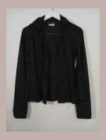 camisa o chaqueta sobre camisa negra just cavalli talla xs vintage y2k