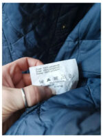 Barbour acolchada azul cuello de pana talla L modelo liddesdale