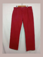 pantalón Levis rojo w38 l32 talla 48