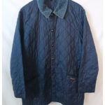 Barbour acolchada azul cuello de pana talla L modelo liddesdale