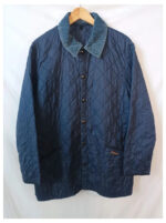 Barbour acolchada azul cuello de pana talla L modelo liddesdale
