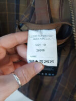 Barbour marrón cuello pana talla 48