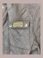 Barbour internacional, negra chaqueta Talla 42