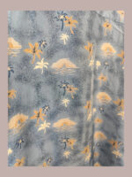 Hawaii silks traders, azul palmeras Talla M camisa hawaiana de seda vintage