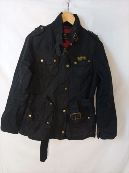 Chaqueta Barbour International negra talla 38