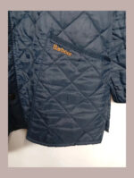 barbour azul marino con cuello verde liddesdale talla M