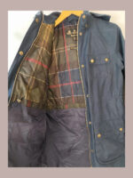 Chaqueta Barbour waterproof, azul marino Talla 40
