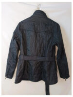 Barbour chaqueta International acolchada azul con cinturón talla 40