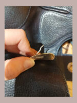 Bolso de piel Prada, azul.