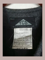 abrigo vintage en perfecto estado, gris tcd talla 40 lana
