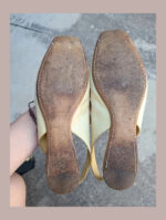 Miu miu bailarinas abiertas tipo sandalias talla 38 amarillas