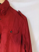 Barbour chaqueta roja talla 46 Metallic amelia