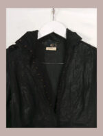camisa o chaqueta sobre camisa negra just cavalli talla xs vintage y2k