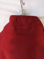 Barbour chaqueta roja talla 46 Metallic amelia