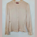 camisa beige seda pret a porter talla 42