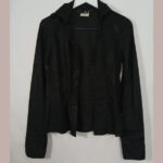 camisa o chaqueta sobre camisa negra just cavalli talla xs vintage y2k