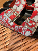 Birkis by birkenstock talla 36 flores sandalias rojas
